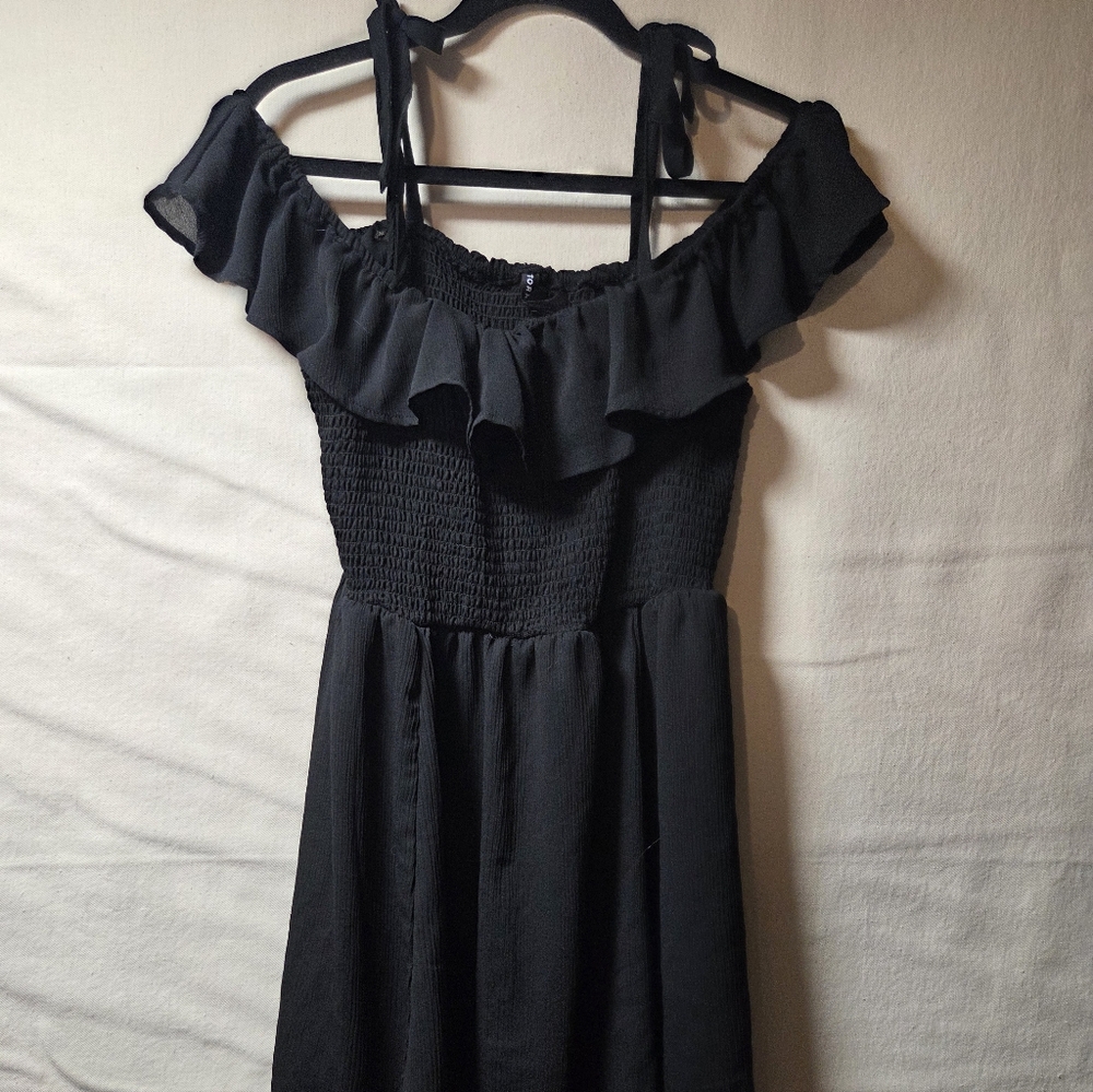Torrid Black Off-Shoulder Swim Coverup